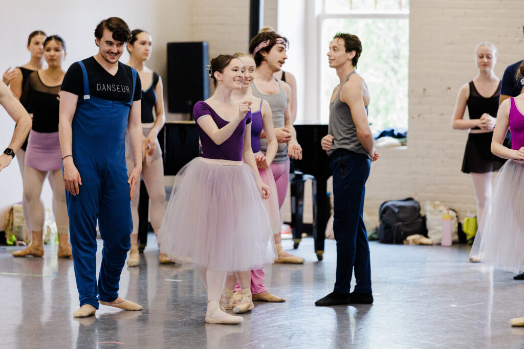 Ballet Idaho's company dancers photographed during Cinderella rehearsals by Weston McGhee